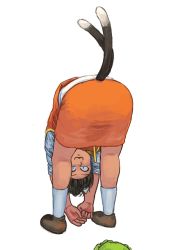 Rule 34 | 1girl, :3, animal ears, ass, bent over, black hair, brown footwear, cat ears, cat tail, chanta (ayatakaoisii), chen, constricted pupils, full body, green hat, hat, highres, kneepits, long sleeves, looking at viewer, multiple tails, red skirt, red vest, shirt, shoes, short hair, simple background, skirt, skirt set, smile, solo, standing, tail, touhou, two tails, unworn hat, unworn headwear, vest, white background, white legwear, white shirt