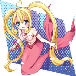 Rule 34 | 00s, 1girl, bad id, bad pixiv id, blonde hair, blue eyes, fins, fish tail, hikataso, jewelry, long hair, mermaid, mermaid melody pichi pichi pitch, monster girl, nanami lucia, necklace, shell, shell bikini, solo, tail, twintails, very long hair