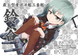 Rule 34 | 10s, 20.3cm twin gun mount, 2girls, aqua hair, bad id, bad pixiv id, brown legwear, censored, convenient censoring, dressing, dutch angle, fairy (kancolle), green eyes, grin, hair ornament, hairclip, honeycomb (pattern), honeycomb background, honeycomb pattern, kantai collection, legs, long sleeves, looking at viewer, mini person, minigirl, multiple girls, open mouth, rotated, shiny clothes, shiny skin, shoes, simple background, sitting, smile, suzuya (kancolle), thighhighs, yuki shiro, zettai ryouiki