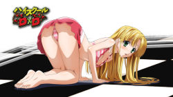 Rule 34 | 10s, 1girl, asia argento, barefoot, bikini, blonde hair, breasts, cleavage, feet, green eyes, high school dxd, highres, long hair, screencap, soles, solo, swimsuit, toes, wallpaper