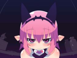 Rule 34 | 1girl, [sys3.6.3.] e.c.m., animal ears, animated, animated gif, blush, cat ears, girl on top, open mouth, pink eyes, pink hair, pov, tongue, zankuro