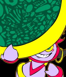 Rule 34 | 6+others, absurdres, bidul (bidul72476120), black background, creatures (company), creepy, earrings, game freak, gen 6 pokemon, grin, highres, hoop earrings, hoopa, hoopa (confined), horns, jewelry, legendary pokemon, looking at viewer, multiple others, mythical pokemon, nintendo, no humans, pokemon, pokemon (creature), portal (object), shaded face, sharp teeth, smile, solo, spirit, teeth