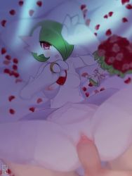Rule 34 | 1boy, 1girl, after vaginal, aftersex, animated, bed, blush, bouncing breasts, bouquet, breasts, clitoris, creatures (company), cum, cum in pussy, cumdrip, dress, female ejaculation, flower, furry, game freak, gardevoir, gen 3 pokemon, happy sex, heart, heart-shaped pupils, interspecies, jewelry, looking at viewer, lying, medium breasts, mega gardevoir, mega pokemon, missionary, nintendo, nipples, on back, on bed, penis, petals, pillow, pokemon, pokephilia, pov, pussy, pussy juice, ring, rose, sex, sound, spread legs, stomach bulge, sukendo, symbol-shaped pupils, tagme, thighhighs, thighs, uncensored, vaginal, video, wedding band, wedding dress