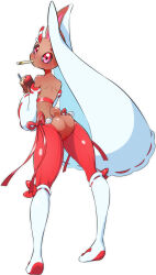 Rule 34 | 1girl, absurdres, alternate color, alternate shiny pokemon, animal nose, ass, ass cutout, back, bare shoulders, blush, body fur, brown fur, butt crack, closed mouth, clothed pokemon, clothing cutout, creatures (company), crotchless, crotchless pantyhose, ear covers, female focus, from behind, full body, fumirumochigashin, furry, furry female, game freak, gen 4 pokemon, hand up, highres, kneehighs, legs apart, long sleeves, looking at viewer, looking back, lopunny, mouth hold, nintendo, outline, pantyhose, poke ball symbol, poke ball theme, pokemon, pokemon (creature), rabbit ears, rabbit girl, rabbit tail, red pantyhose, red ribbon, ribbon, ribbon-trimmed legwear, ribbon-trimmed sleeves, ribbon trim, shiny clothes, simple background, socks, solo, standing, white background, white outline, white sleeves, white socks, wide sleeves