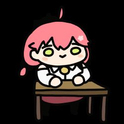 Rule 34 | 1girl, ahoge, anger vein, animated, animated gif, bell, black headwear, blouse, blush stickers, chibi, commentary, detached sleeves, english commentary, full body, fuwafuwa 35, green eyes, hololive, looping animation, neck bell, o o, official alternate costume, pink hair, punching, rectangular mouth, red skirt, sakura miko, sakura miko (casual), shirt, skirt, sleeveless, sleeveless shirt, solo, standing, table, transparent background, v-shaped eyebrows, virtual youtuber, white shirt