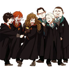 Rule 34 | 1girl, 5boys, angry, black hair, blonde hair, blouse, book, brown hair, collared shirt, draco malfoy, glasses, grabbing another&#039;s hair, green necktie, gregory goyle, hair slicked back, harry potter, harry potter (series), hermione granger, hogwarts school uniform, legs apart, long hair, maiko (setllon), multiple boys, necktie, pantyhose, pulling another&#039;s clothes, red hair, robe, ron weasley, round eyewear, school uniform, shirt, short hair, simple background, smug, standing, striped necktie, vincent crabbe, wand, wavy hair, wavy mouth, white background, white shirt, wizarding world