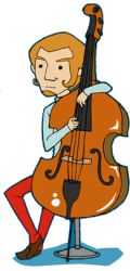 Rule 34 | bass guitar, beard, black eyes, brown hair, double bass, duster (mother), facial hair, instrument, lowres, male focus, mother (game), mother 3, nintendo, solo