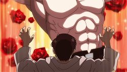 Rule 34 | 1boy, 1girl, abs, alex louis armstrong, animated, animated gif, flower, fullmetal alchemist, lowres, manly, maria ross, muscular, topless male, tears