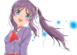 Rule 34 | 10s, 1girl, blue eyes, h.i.t (59-18-45), hiradaira chisaki, long hair, nagi no asukara, purple hair, school uniform, side ponytail, solo