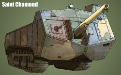 Rule 34 | earasensha, military, military vehicle, motor vehicle, original, saint chamond (tank), tank, vehicle, world war i