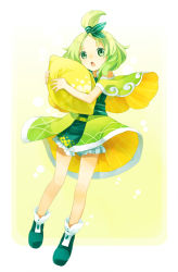 Rule 34 | 1girl, asahikawa hiyori, c.c. lemon, c.c. lemon (character), food, fruit, green eyes, green hair, lemon, original