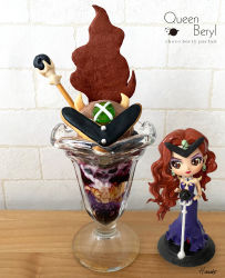 Rule 34 | absurdres, advertising, food, glass cup, highres, ice cream, queen beryl, statuine, tagme