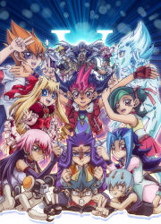 Rule 34 | ..., 4girls, 6+boys, :d, ^ ^, age difference, annotated, arito (yu-gi-oh!), arms up, astral (yu-gi-oh!), belt, black hair, blonde hair, blood, blue eyes, blue hair, bow, boy on top, bracelet, breasts, brother and sister, brothers, clenched teeth, cloak, closed eyes, constricted pupils, doll joints, double v, dress, drill hair, duel monster, dumon (yuu-gi-ou zexal), durbe (yu-gi-oh!), dyed bangs, earrings, everyone, facial mark, fingerless gloves, flipped hair, floating hair, flying sweatdrops, frills, gem, girag (yu-gi-oh!), gloves, glowing, grabbing another&#039;s hair, green eyes, green hair, grin, hair bow, hair bun, heart, heart earrings, hood, iii (yu-gi-oh!), iv (yu-gi-oh!), jewelry, joints, kamishiro rio, kamishiro ryoga, kamishiro ryouga, light smile, lolita fashion, long hair, looking at another, luna (yu-gi-oh! zexal), lying, mask, mini wings, mizael (yu-gi-oh!), mizuki kotori (yu-gi-oh!), multicolored hair, multiple boys, multiple girls, necklace, necktie, on stomach, one eye closed, open clothes, open mouth, open vest, orange eyes, orange hair, orbital 7, outstretched arms, pendant, pink eyes, pink hair, pleated skirt, princess cologne, purple eyes, purple hair, raku (howdy), red eyes, ring, robot, school uniform, shingetsu rei, short hair, shorts, siblings, side bun, sidelocks, silver hair, single side bun, skirt, small breasts, smile, speech bubble, spiked hair, spoken ellipsis, spread arms, teeth, tenjo kaito, tenjou haruto, tenjou kaito, tsukumo yuma, twin drills, two-tone hair, v, v (yu-gi-oh!), very long hair, vest, wince, wings, wink, yellow eyes, yu-gi-oh!, yu-gi-oh! zexal, yuu-gi-ou, yuu-gi-ou zexal, zipper