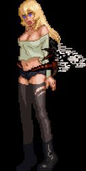 Rule 34 | animated, animated gif, bouncing breasts, breasts, large breasts, lowres, parasite in city, pixel art, sex, tagme