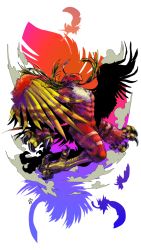 Rule 34 | claws, digimon, feathers, flying, garuda (mythology), garudamon, mask, solo, wings