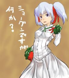 Rule 34 | 1girl, :d, advance wars, advance wars: days of ruin, alternate hair color, blue hair, choker, detached sleeves, dress, flat chest, gloves, hair ribbon, lolita fashion, lowres, open mouth, purple eyes, ribbon, rnaru0, short twintails, smile, solo, strap, tabitha (advance wars), turtleneck, twintails