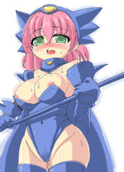 Rule 34 | 1990s (style), blush, breasts, dragoon (final fantasy), final fantasy, final fantasy v, kerger360, large breasts, lenna charlotte tycoon, nipples, smile, weapon