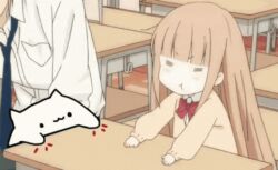Rule 34 | animated, animated gif, anime screenshot, cat, miyano (tanakeda), screencap, solo, tanaka-kun wa itsumo kedaruge