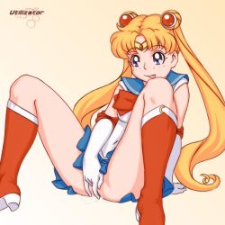 Rule 34 | 1990s (style), 1girl, :p, bad id, bad pixiv id, bishoujo senshi sailor moon, blonde hair, blue sailor collar, blue skirt, boots, bow, circlet, elbow gloves, female focus, female masturbation, fingering, gloves, knee boots, long hair, magical girl, masturbation, no panties, pussy juice, red bow, retro artstyle, sailor collar, sailor moon, skirt, solo, tiara, tongue, tongue out, tsukino usagi, uncensored, utilizator, very long hair
