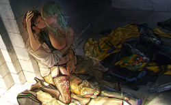 Rule 34 | 1boy, 1girl, absurdres, blush, grabbing another&#039;s breast, breasts, byleth (female) (fire emblem), byleth (fire emblem), claude von riegan, fingering, fire emblem, fire emblem: three houses, garter belt, garter straps, grabbing, hand on another&#039;s head, hetero, highres, implied penetration, kiss, large breasts, lingerie, medium hair, nintendo, nipples, panties, pantyhose, short hair, thighhighs, underwear, zhihaiwusheng