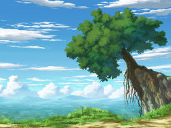 Rule 34 | aoha (twintail), cloud, day, highres, no humans, original, scenery, sky, tree