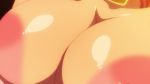 Rule 34 | 1girl, animated, anime screenshot, bell, bouncing breasts, breast focus, breasts, collar, covered erect nipples, cow girl, cowbell, gigantic breasts, highres, ishuzoku reviewers, lactation, milky (ishuzoku reviewers), nipples, passione (company), shiny skin, video, view between breasts