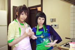 Rule 34 | apron, cosplay, mixing bowl, my-hime, okuzaki akira, photo (medium), model request, tokiha takumi