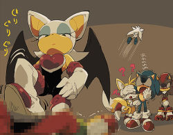 Rule 34 | aoki (fumomo), knuckles the echidna, rouge the bat, shadow the hedgehog, silver the hedgehog, sonic the hedgehog, sonic (series), tagme, tails (sonic)