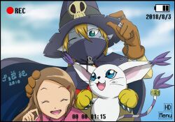 Rule 34 | animal ears, cat, cat ears, digimon, digimon (creature), gloves, hat, holy ring, skull, tail, tailmon, wizard, wizard hat, wizarmon, yagami hikari
