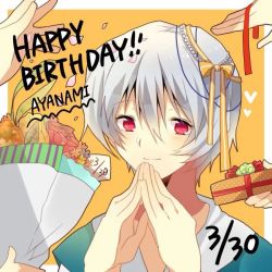 Rule 34 | ayanami rei, birthday, birthday cake, cake, flower, food, hayashibara megumi, neon genesis evangelion
