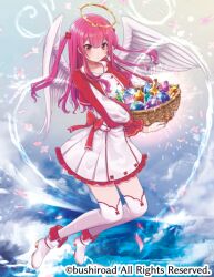 Rule 34 | 1girl, angel feather (vanguard), cardfight!! vanguard, fujishima02, glass bottle, official art, pink hair, unit (vanguard)
