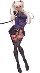 Rule 34 | 00s, 1girl, adjusting clothes, black lilith, blonde hair, boots, breasts, covering privates, covering crotch, curvy, dark-skinned female, dark skin, female focus, full body, game cg, hair ornament, happy, highres, humiliation, jewelry, kagami hirotaka, kangoku senkan, kangoku senkan 3, kila kushan, large breasts, lilith-soft, lips, long hair, looking at viewer, military, military uniform, miniskirt, moaning, necklace, nipples, pet play, pink eyes, shiny skin, skirt, smile, solo, standing, sweat, tachi-e, thighs, transparent background, twintails, uniform, very long hair, wavy hair, wide hips
