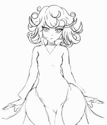 Rule 34 | 1girl, animated, animated gif, ass, bikini, choker, curvy, female focus, flat chest, highres, huge ass, looking at viewer, sketch, solo, swimsuit, tatsumaki, thick thighs, thighs, wide hips, zonen404