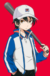 Rule 34 | 1boy, agemono, bat (animal), hat, male focus, solo, tennis no ouji-sama, upper body