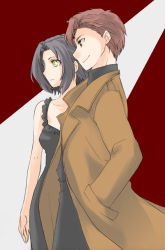 Rule 34 | 00s, baccano!, bad id, bad pixiv id, black hair, chane laforet, claire stanfield, red hair, short hair, yellow eyes, yo (pixiv260787)