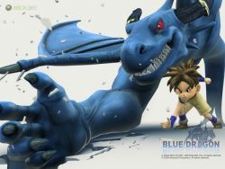 Rule 34 | 00s, 1boy, 3d, blue dragon, male focus, shu (blue dragon), solo, tagme