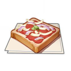 Rule 34 | artist request, bread, bread slice, commentary, english commentary, fisherman&#039;s toast (genshin impact), food, food focus, game cg, garnish, genshin impact, lowres, napkin, no humans, official art, onion, simple background, still life, third-party source, toast, transparent background