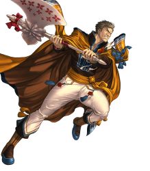 Rule 34 | 1boy, axe, boots, bow, brown eyes, brown hair, cape, feathers, fire emblem, fire emblem: path of radiance, fire emblem: radiant dawn, fire emblem heroes, flower, full body, greil, highres, holding, holding axe, holding weapon, izuka daisuke, male focus, nintendo, official alternate costume, official art, scar, solo, teeth, transparent background, weapon