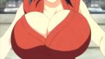 Rule 34 | 1girl, animated, blue hair, bouncing breasts, breasts, cleavage, head out of frame, hoods entertainment, huge breasts, manyuu chifusa, manyuu hikenchou, running, solo, takagi jun, third-party edit, video