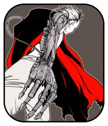 Rule 34 | 1boy, akira (manga), cape, from below, male focus, mechanical arms, perspective, shima tetsuo, tagme