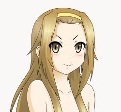 Rule 34 | 1girl, absurdres, alternate hairstyle, closed mouth, highres, k-on!, portrait, tagme, tainaka ritsu