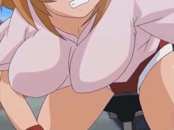 Rule 34 | 1girl, animated, animated gif, anime screencap, bouncing breasts, breast focus, breasts, hanging breasts, ikkitousen, large breasts, screencap, solo, sonsaku hakufu