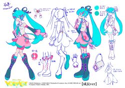 Rule 34 | aozukikawasemi, character sheet, creatures (company), game freak, hatsune miku, nintendo, official art, pokemon, project voltage, twintails, vocaloid