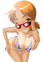 Rule 34 | bikini, covered erect nipples, nami (one piece), one piece, sunglasses, swimsuit, tan, tanline