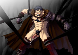 Rule 34 | 00s, 1boy, abs, black hair, blush, body hair, cum, dungeon and fighter, erection, male focus, muscular, penis, restrained, solo focus, torn clothes, zelo-lee