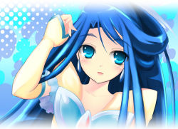 Rule 34 | 00s, 1girl, aqua background, blue theme, cure aqua, magical girl, minazuki karen, precure, shima-shuu, solo, yes! precure 5