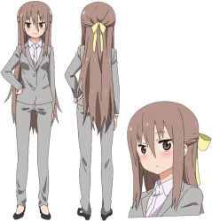 Rule 34 | 10s, 1girl, brown hair, himouto! umaru-chan, kanau kachou, long hair, official art, simple background, tagme