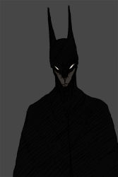 Rule 34 | 1boy, animal ears, batman, batman (series), bruce wayne, cape, dc comics, male focus, mask, monochrome, solo