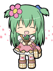 Rule 34 | 1girl, :3, bad id, bad pixiv id, bag, blush, blush stickers, boots, cactus, closed mouth, commentary request, emil chronicle online, facing viewer, flower, full body, green hair, hair flower, hair ornament, holding, long hair, outstretched arms, pink flower, pink skirt, plaid, plaid bag, plaid footwear, plant, potted plant, puffy short sleeves, puffy sleeves, ri-net, shabotan alma, shirt, short sleeves, shoulder bag, simple background, skirt, solo, standing, striped clothes, striped thighhighs, thighhighs, two side up, very long hair, white background, white shirt, | |