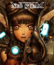 Rule 34 | alien1452, brown eyes, brown hair, gloves, goggles, lips, neo steam, neosteam, solo, steampunk